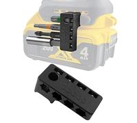 Support magnétique 1/4" compatible avec les perceuses Dewalt, montage par vis à gauche, organiseur puissant pour 4 embouts