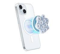 Support magnétique à ventouse pour téléphone portable, motif patte de chat bleu, compatible avec iPhone et Android, pour douche, TikTok, vidéos, selfies