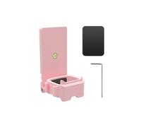 Support magnétique compatible avec DJI Osmo Pocket 3, adaptateur 1/4 sans démontage, rotation à 180°, support de caméra d'extension photographique, pince pliable (rose)