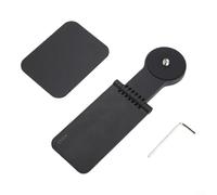 Support magnétique de base pour caméras d'action - Support de bureau puissant à 8 aimants avec poignée en silicone pour vlogging et accessoires de selfie - Noir 16,7 cm