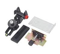 Support magnétique de réglage fin pour niveleur, base de support rotative en forme de L et adaptateur de montage mural avec rotation à 360 degrés et réglage de la hauteur de 10 cm