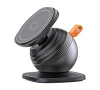 Support magnétique de téléphone portable pour voiture - Support mobile universel pour tableau de bord - Adhésif ABS - Support de cellule rotatif à 360 degrés avec poignée solide - Design