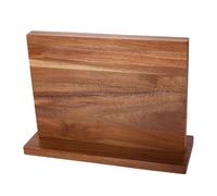 Support magnétique double face en bois d'acacia pour cuisine, affichage d'aimants puissants, ustensiles de cuisine en bois d'acacia