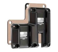 Support Magnétique Double pour Armes à Feu, Support de Pistolet en Néodyme Robuste de 18 kg pour Voiture, Camion, Bureau, Coffre-fort et Mur, Rangement d'Armes à Feu Dissimulé pour Intérieur et Extéri
