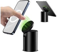 Support magnétique en aluminium robuste pour iPhone,support de téléphone portable réglable pour bureau,accessoires de bureau d'ordinateur,compatible avec iPhone,Kindle,iPad,tablettes