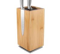 Support magnétique en bois, rotatif à 360 degrés, support de couteaux double face, gain de place, pour les amateurs de cuisine, cuisiniers professionnels, restaurant, bar, club, 24,6 x 11 cm