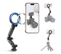 Support magnétique griffe pour téléphones et caméras d'action, adaptateur de support de téléphone amovible avec filetage 6,35 mm 20 fils pour iPhone 17 Air 16 15 14 Pro Max Osmo 360 Action 5 Pro 4