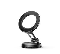 Support magnétique MagSafe pour smartphone de voiture, à fixer sur le tableau de bord - Noir