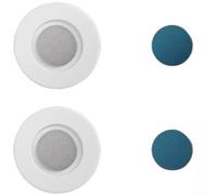 Support Magnétique Mural ABS et Silicone 2,9cm Support Magnétique | Aimant puissant, fixation sécurisée, télécommandes, clés, petits objets, perçage(Round 2)