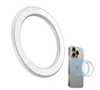 Support magnétique mural blanc compatible avec les bases magnétiques, 1 pièce, avec dos autocollant, pour base de support de téléphone mobile,