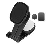 Support magnétique pliable en alliage pour téléphone de voiture, version améliorée avec aimant puissant et adhérence renforcée pour une