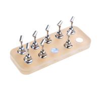 Support magnétique portable pour pointes d'ongles en acrylique pour exercices d'art et présentation