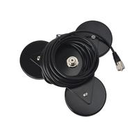 Support magnétique pour antenne UHF-Femelle (SO239) | base magnétique anti-corrosion support d'antenne avec câble RG-58 de 5 m pour Yaesu Midland Icom Vehicle Mobile Transceiv