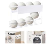 Support magnétique pour boule de sèche-linge pour buanderie, support de balle de sèche-linge, gain de place, organisateur de boule de sèche-linge pour machine à laver, rangement latéral