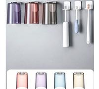 Support magnétique pour brosse à dents, conception à séchage rapide - Étagère de rangement salle de bain transparente et imperméable, convient pour un rangement mural, décoration de maison moderne, ac
