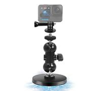 Support Magnétique pour Caméra d'action Compatible avec Gopro Hero 13/12/11/10/9/8, Insta360 X5 X4 X3, DJI Osmo Action 5 Pro 4 3, Akaso, Wolfang, Support de Caméra avec Rotule Rotative à 360°