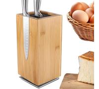 Support magnétique pour couteaux | Support magnétique double face en bois rotatif à 360° | Pour les amateurs de cuisine, maison, café, appartement, cuisine, bar, magasin de fruits, tiroir, club