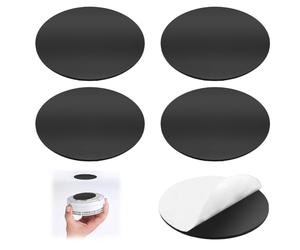 Support Magnétique pour Détecteur de Fumée - Lot de 5 Pastilles Adhésives 3M, Fixation Murale et Plafond Sans Perçage, Compatible avec Détecteurs de Gaz, Monoxyde de Carbone et Alarmes Incendie, 70 mm