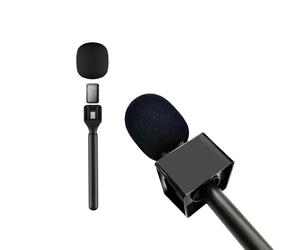 Support magnétique pour DJI Mic 3/Mini/1/2/Rode Wireless GO II/Micro Insta360 Air Poignée Drapeau Interview Lavalier Sans Fil Microphone Adaptateur Handheld Griffe pour Hollyland Lark M1/C1/Synco G1