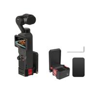 Support magnétique pour DJI Osmo Pocket 4/3, support magnétique à dégagement rapide, base portable réglable à 180° avec adaptateur à vis 6,35 mm pour accessoires de photographie en plein air (noir)