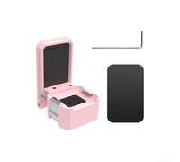 Support magnétique pour DJI pour osmo Pocket 4 3 Xtra pour Muse - Support à ventouse multi-surfaces - Support inclinable pour caméra avec adaptateur d'extension Cadre noir (rose)