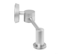 Support magnétique pour écran de rondelle de café en alliage d'aluminium avec angle réglable de 270° et bras pliable (argenté)