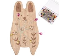 Support magnétique pour épingles, coussin magnétique en bois | multifonction avec épingles et presse-papiers pour couture Quilting Couture