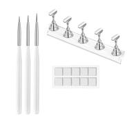 Support Magnétique pour Faux Ongles, Ensembles Présentoir D'art D'ongle, Présentoir à Ongles en Acrylique Support, Nail Art Tips Stand holder pour Faux Ongles Manucure