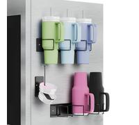 Support magnétique pour gobelets Stanley Cup 40 oz - Accessoire Stanley Cup, porte-gobelet et organiseur de gobelets sans perçage, organisateur magnétique de bouteille pour cuisine et réfrigérateur
