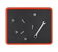 Support magnétique pour outils - 62,2 x 24,6 cm en PVC - Plateau de rangement antidérapant pour vis d'ingénieur, électronique, perceuse, atelier, établi automobile