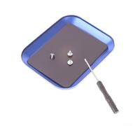 Support magnétique pour pièces - Outil d'organisation d'atelier pour vis, écrous, boulons, accessoires de réparation en alliage d'aluminium (bleu)