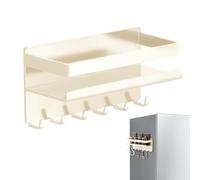 Support Magnétique pour Porte de Réfrigérateur | Fixation Murale Sans Perçage | Organisateur de Plan de Cuisine | Pour Cellier Salle de Bain Buanderie Garage Domicile Bureau