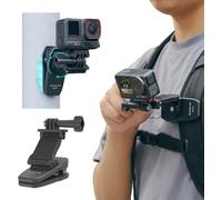 Support magnétique pour sac à dos DJI Action 5 Pro,support de sac à dos,réglable,pour Insta360 X5/X4/Go 3S/Ace,extensible,pliable,libération rapide