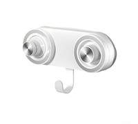 Support magnétique pour sèche-cheveux avec ventouse puissante pour murs lisses, sans perçage, gain de place, convient à la plupart des modèles de couleur blanche (blanc)
