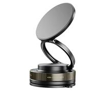 Support Magnétique pour Smartphone Rotatif et Fixation Ventouse LinQ Noir