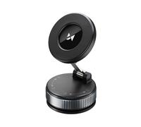 Support magnétique pour tableau de bord et pare-brise de voiture - Noir