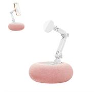 Support magnétique pour tablette pour lit, support rotatif à 360° et rétractable, base en peluche douce pour les genoux et le canapé, support paresseux mains libres pour lire et visionner des vidéos