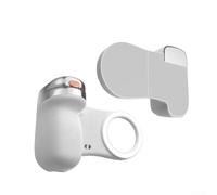 Support magnétique pour téléphone avec filetage de trépied 1/4 et facteur de forme inspiré du reflex numérique pour une utilisation fiable de l'imagerie mobile (blanc)