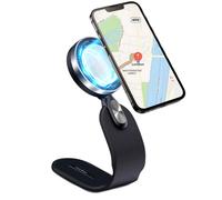 Support magnétique pour téléphone de voiture à 360 degrés avec fixation robuste, bras flexible et angle de vision réglable