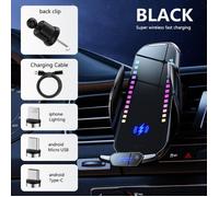 Support magnétique pour téléphone de voiture, chargeur sans fil 100W pour Samsung Xiaomi iPhone, station de charge rapide SILVER