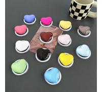 Support magnétique pour téléphone en forme de cœur en cristal, compatible avec les coques de téléphone magnétiques. Support de bureau multifonction stable. Support dorsal pour téléphone compatible ave