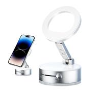 Support Magnétique pour Téléphone en Voiture,Support À Ventouse Pliable pour Smartphone | Aluminium Multifonction Rotatif Bureau Maison Films Tableau De Bord