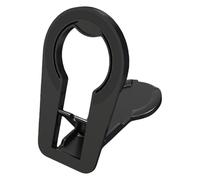 Support magnétique pour téléphone portable, support magnétique pliable, design double face, visualisation des mains, , salle de sport, domestique, 9,5 x 6 x 0,5 cm, noir argenté, 1 pièce