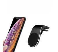 Support magnétique pour téléphone portable sur grille d'aération de voiture pour iPhone 17, 16, 15, 14, 13, 12, Samsung Xiaomi (noir)