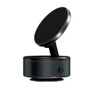 Support magnétique pour téléphone - Support magnétique pour voiture, ventouse - Berceau - Support de tableau de bord - Base sous vide réglable avec rotation à 360° - Pour smartphones, appareils GPS
