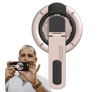 Support Magnétique Pour Téléphone - Support Réglable Anneau Rotation Totale,Double Face Rotation Trois Cent Soixante Degrés Portable Ajustable Fort Pour Mur Bureau Voyage Voiture Gym Diffusion