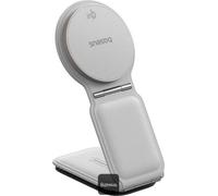 Support magnétique pour voiture avec recharge sans fil Baseus PrimeTrip C02 blanc