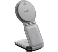 Support magnétique pour voiture avec recharge sans fil Baseus PrimeTrip C02 gris