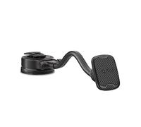 Support magnétique pour Voiture SBS California, Support Universel avec Bras articulé de 33 cm et pivotant à 360°, Support pour Pare-Brise et Tableau de Bord avec Ventouse, 2 plaques incluses