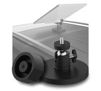 Support Magnétique Réglable pour Starlink Mini par MMOBIEL - Base en Aluminium avec Aimant Puissant et Plaque Ronde (Pour Anciens et Nouveaux Modèles) - pour Voiture, Bateau, Fenêtre, Toit Ouvrant